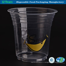 Tasses en plastique jetables de 12oz pour le jus